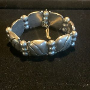 William Spratling Taxco Mexico sterling silver pillow wave bracelet